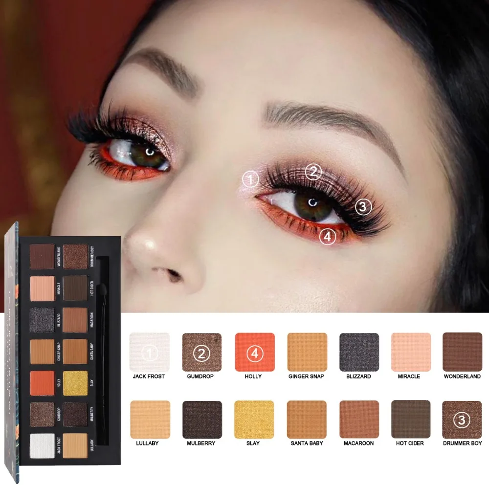 

14 Color/set Shimmer Eye Shadow Palette Eyes Makeup Eyeshadow Powder Set Make Up Art Luminous Shadows Cosmetic
