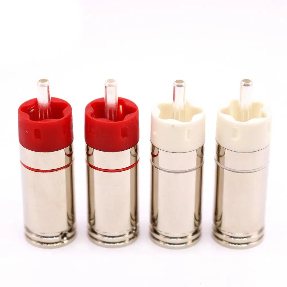 

4 шт. 8 шт. 16 шт. XSSH аудио HiFi сварная форма лотоса мужской аудио коаксиальный одноточечный контактный сигнал RCA разъем Мопса