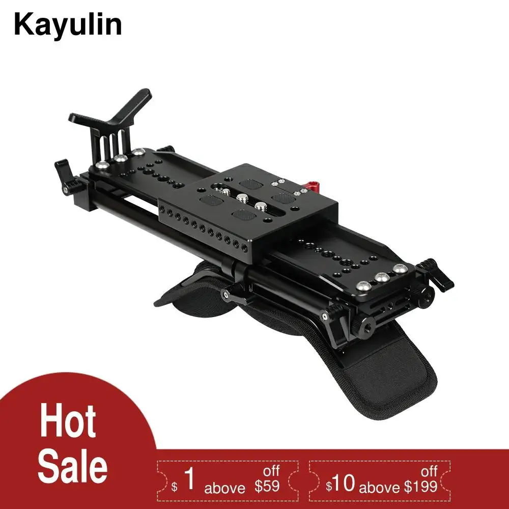 Almofada de Ombro com Arri Placa de Base e do Suporte da Lente para Dslr Kayulin Polegada Dovetail Inferior Padrão Ponte qr Vídeo Câmera 12