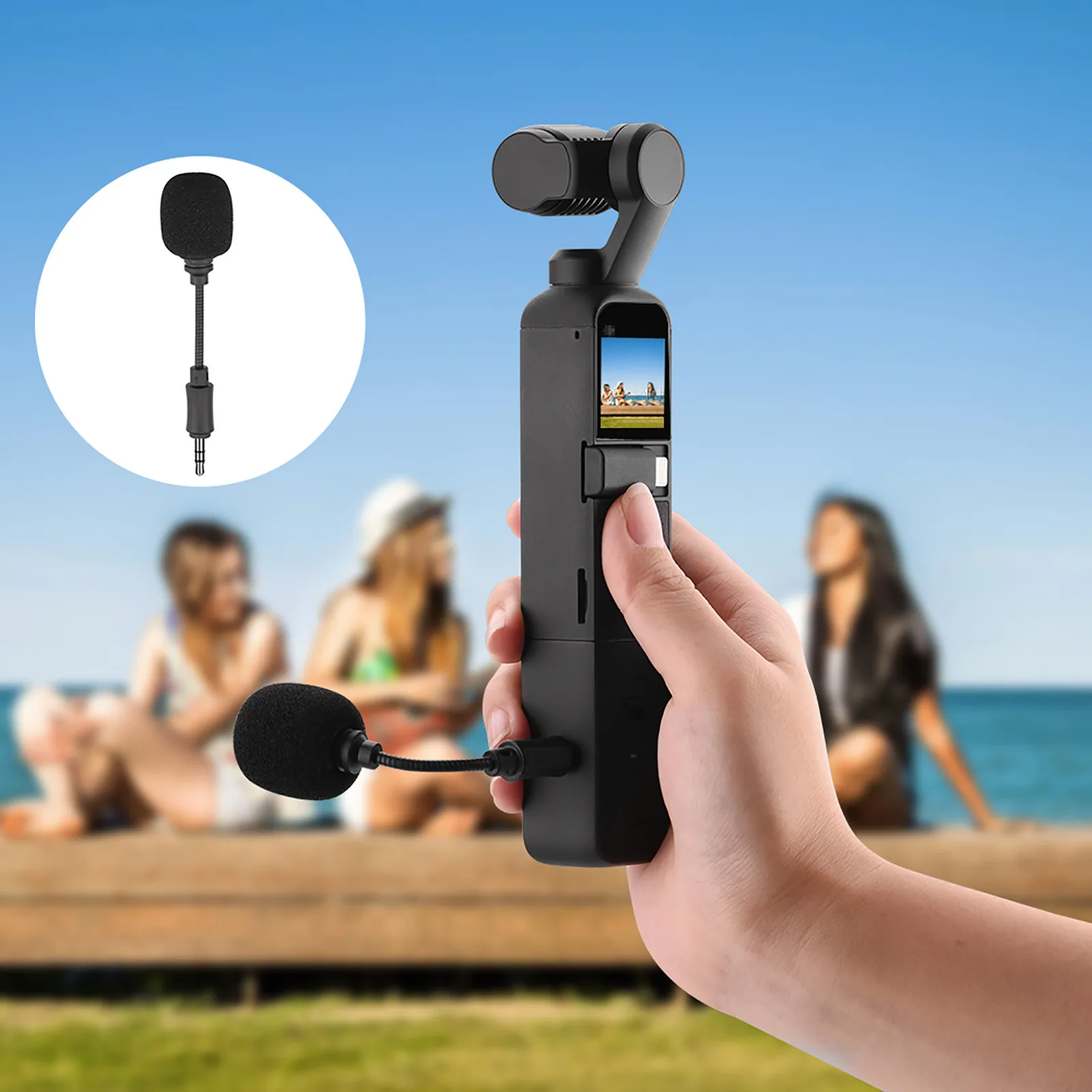 Mini Microphone Recording High Quality Replace Support Accessories For Pocket 2 Do-it-all Handle Gimbal Camera Accessory | Электроника