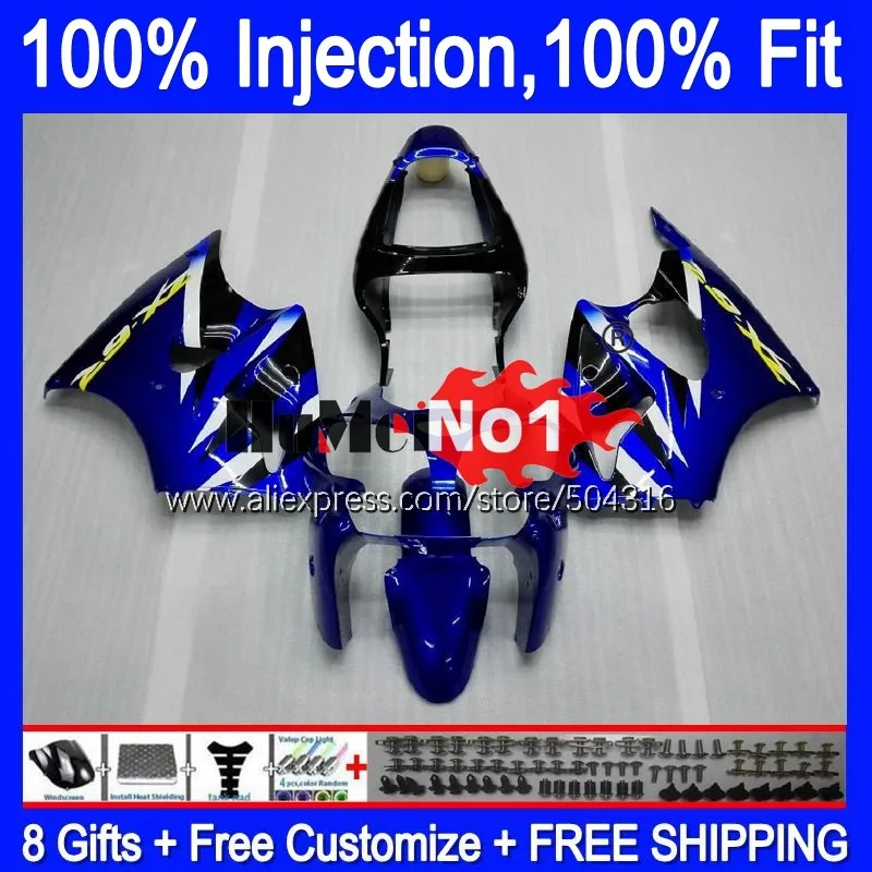 

OEM для KAWASAKI ZX 6R 636 600 CC 6 R ZX636 ZX6R 00 01 02 70MC.14 ZX-636 600CC ZX600 ZX-6R 2000 2001 2002 черные синие обтекатели