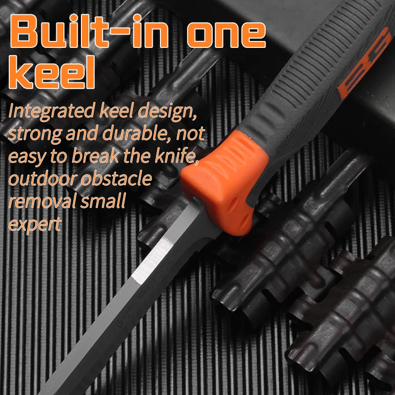 Охотничий нож с лезвием и рукояткой тактический боевой карманный полузубчатый