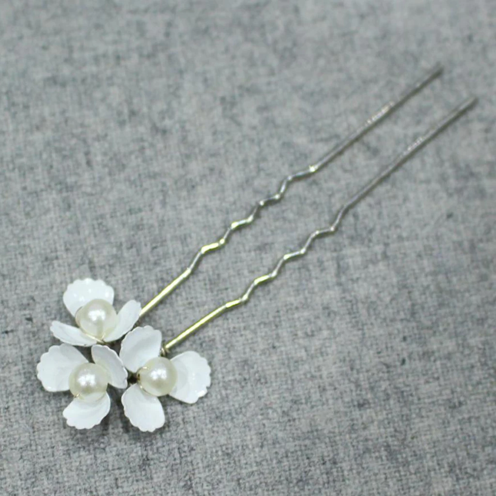 

Свадебные жемчужные Цветочные заколки для волос заколки для невесты свадебные ювелирные аксессуары