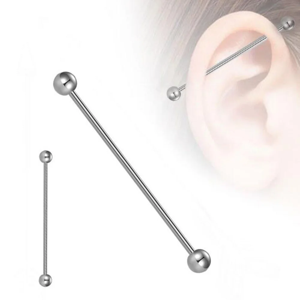 2 шт./лот можно носить в ушах козелка серьги для пирсинга из нержавеющей стали