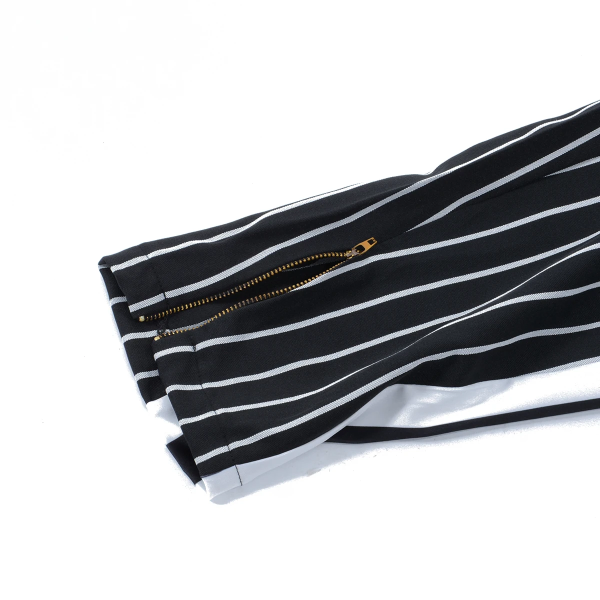 

2020 Fashion Men England Style Striped Pants Male Long Pencil Joggers Pants Casual Trousers Drawstring Side Stripe Slacks