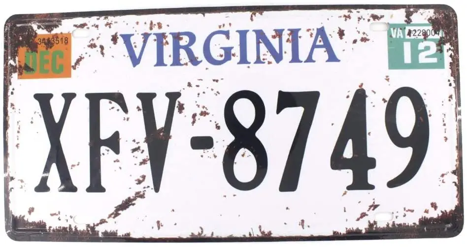 

Металлический Фотофон для дома, кафе и бара, украшение для стен, автомобильный номерной знак, сувенир 6x12 дюймов, винтажный номерной знак