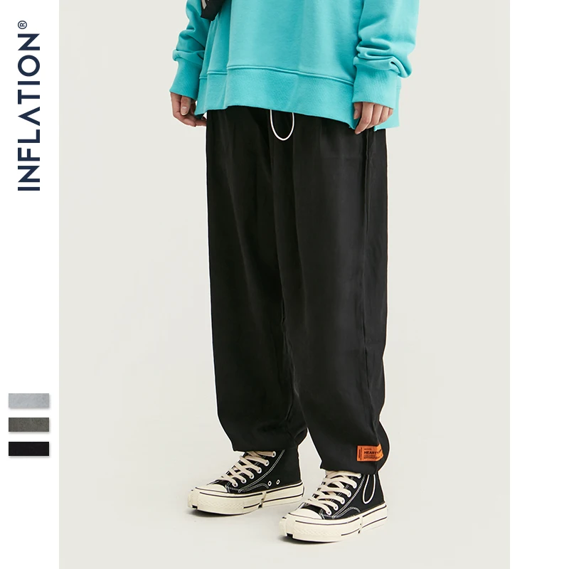 Брюки INFLATION Streetwear в стиле хип-хоп мужские свободные Панталоны 2020 Осенние новые