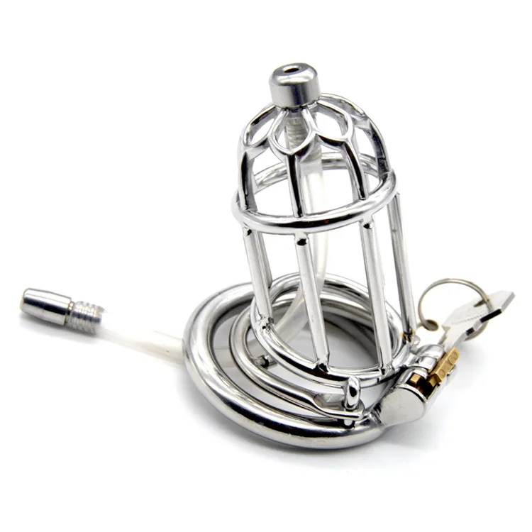 Целомудрие тюрьма птица мужской из нержавеющей стали петух клетка пенис кольцо