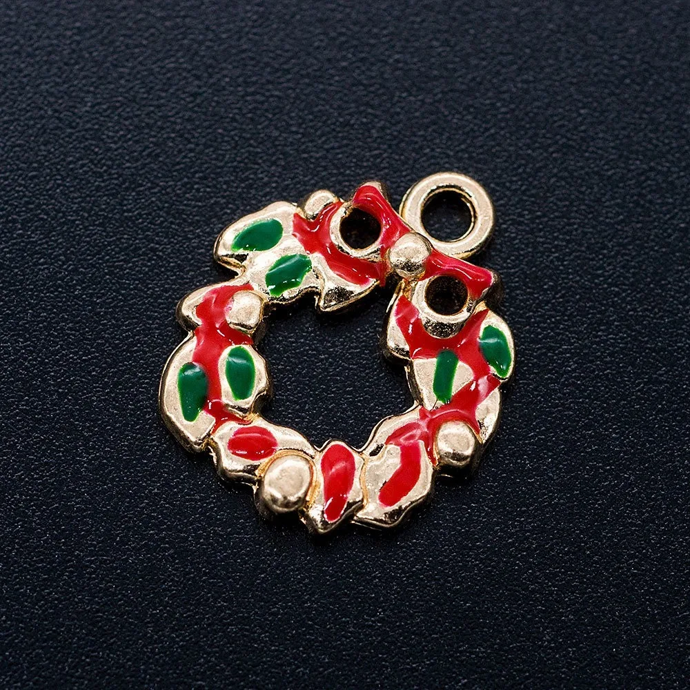 5 Per Pack Christmas Charms Zinc Alloy Oil Drop Pendant DIY Jewelry Accessories Decoration | Украшения и аксессуары