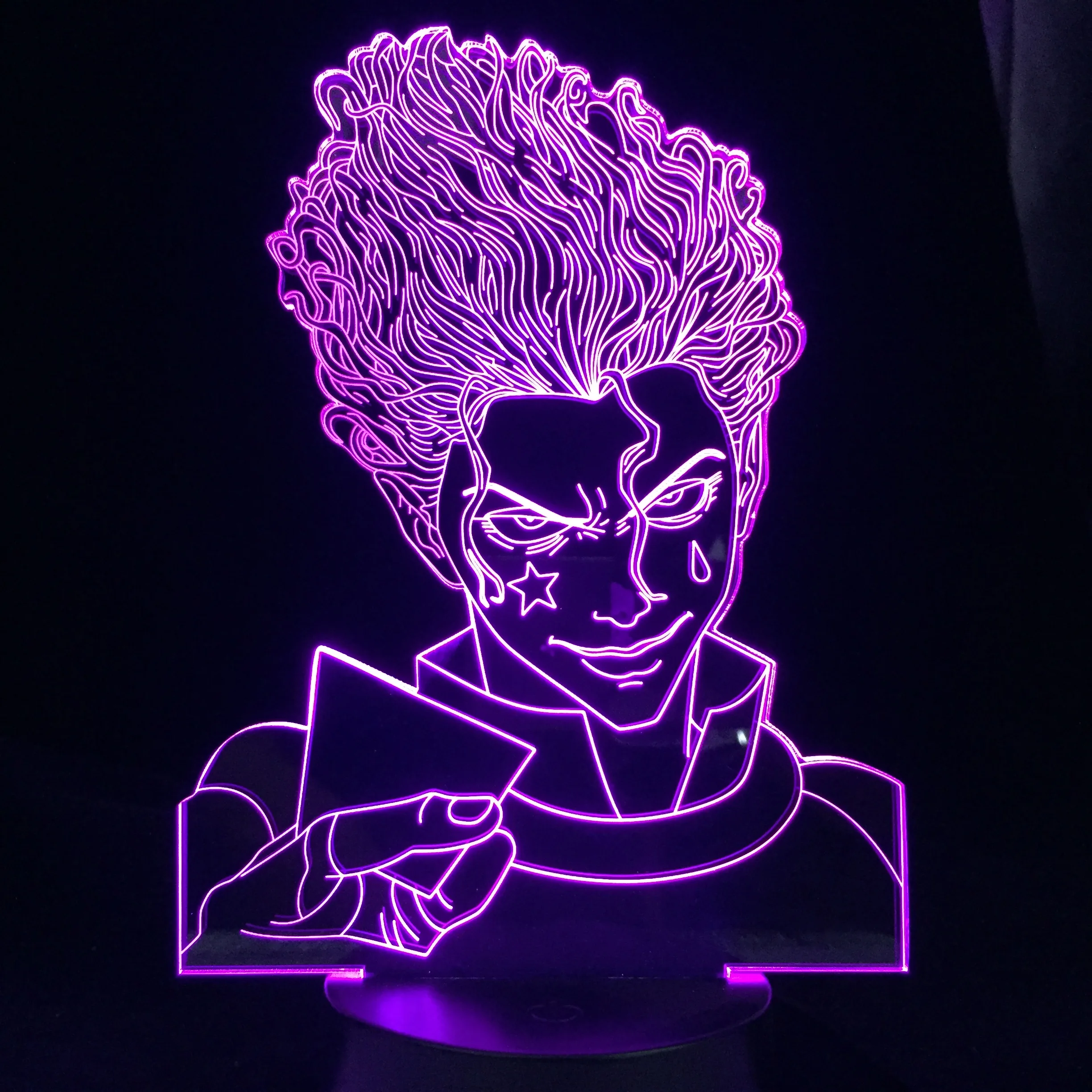 

Hunter X Hunter Hisoka for Bedroom Decor Nightlight Room Table Lamp Birthday Gift Led Night Light Manga Gadget Anime 3d Lamp