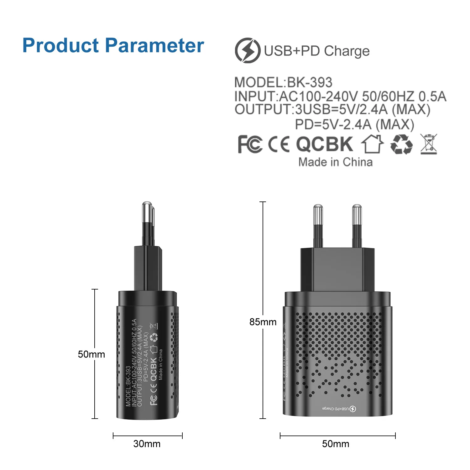 Зарядное устройство типа C PD 48 Вт USB для iPhone 13 12 Pro Max Mini Quick Charge QC3.0 2.4A Быстрая