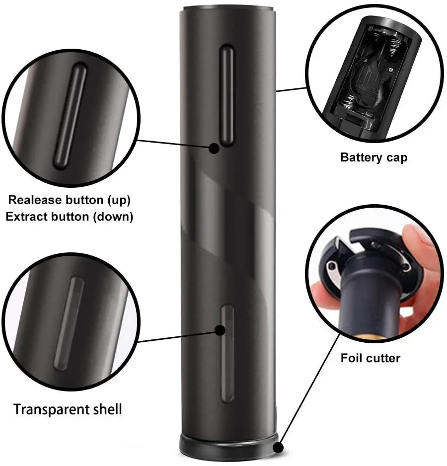 Электрический штопор для вина перезаряжаемый автоматический винной бутылки