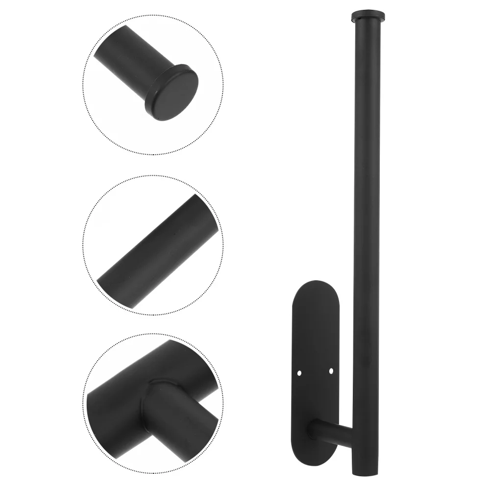 

1 Pc 304 Stainless Steel Storage Bracket Roll Paper Storage Holder (Black)
