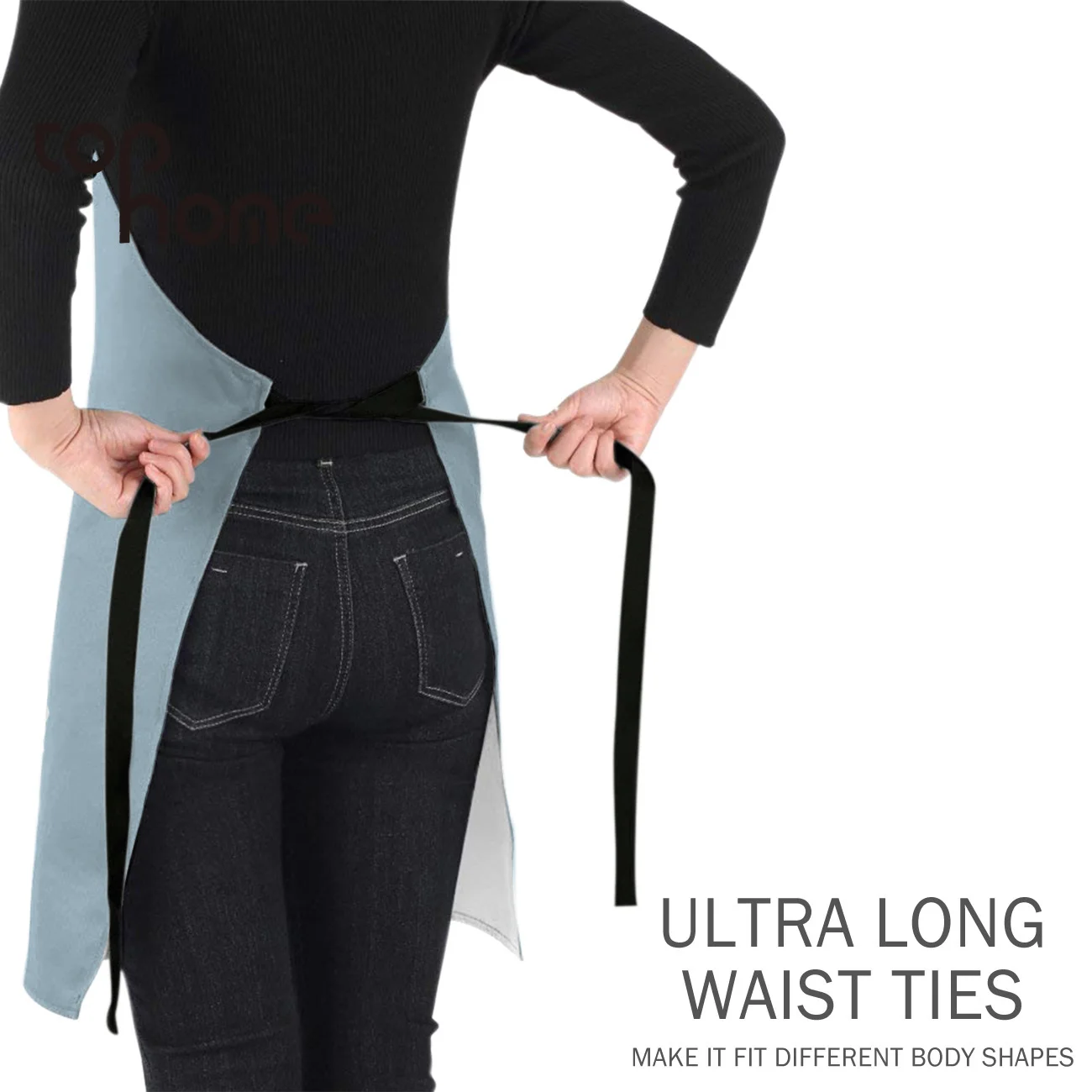 Tophome Кухонный Фартук с милым мультяшным принтом из альпаки без рукавов фартуки