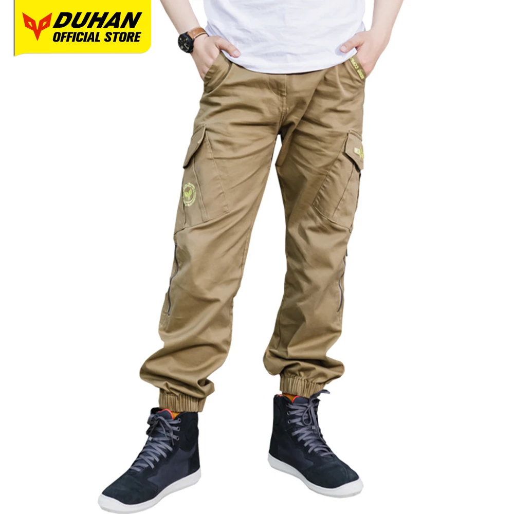 

DUHAN Motorcycle Pants Men's Moto Riding Pants Waterproof Body Protective Armor Motocross Trousers Off Road Riding Pantalon