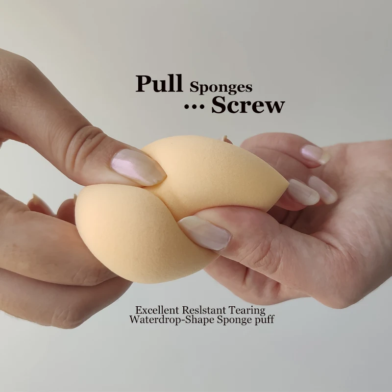 Красная и черная губка для макияжа спонж мягкий тональный крем лица консилер