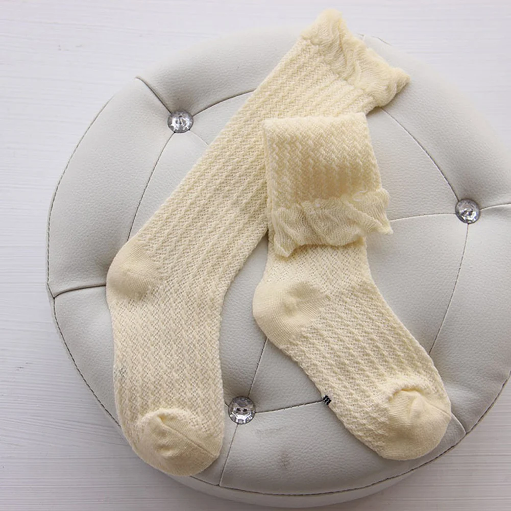Bbay/высокие носки Хлопковые гольфы для новорожденных девочек и мальчиков летние