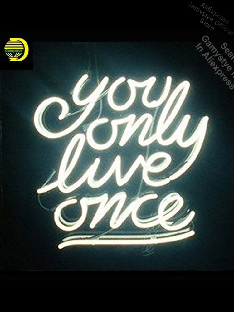 

NEON SIGN For You Only Love Once Room display Custom Design Restaurant Shop Light Signs Neon Teaches Pacma Guitar Store Display