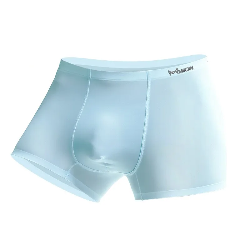 Боксеры мужские без швов пикантное нижнее белье бесшовные трусы однотонные