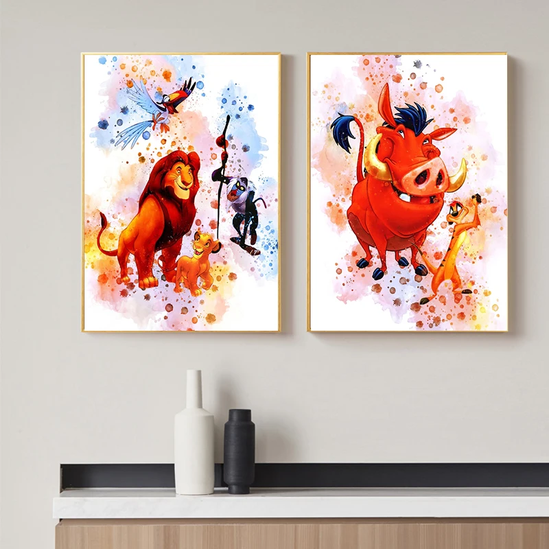 Настенный постер и печать Король Лев Disney холщовая живопись настенная для