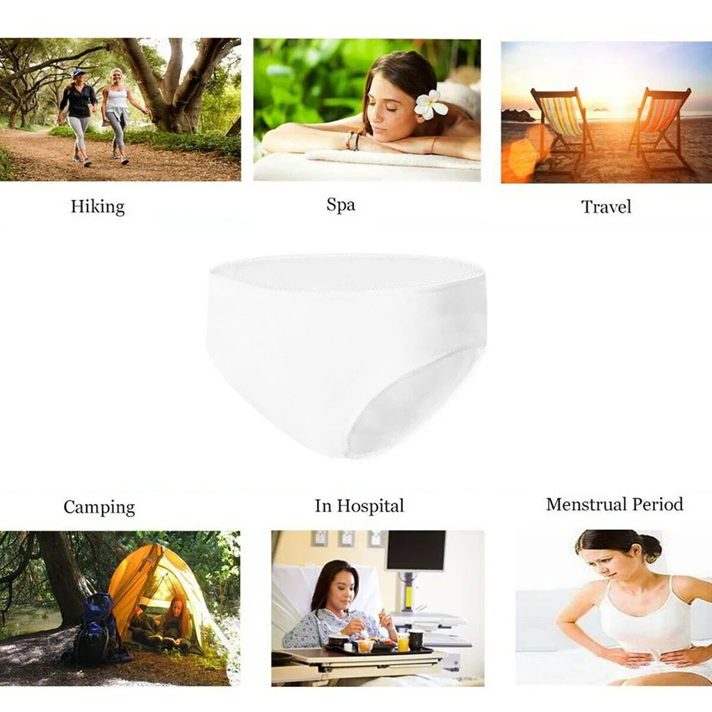 Одноразовые женские трусики с принтом для путешествий нижнее Белье беременных