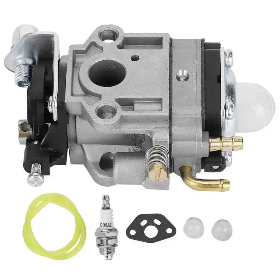 

10mm Carburetor Carb Kits Replacement Fit for Weedeater 1E34F 1E36F TU26 TL26 Brush Cutter 26cc 33cc Fuel Hose Replace