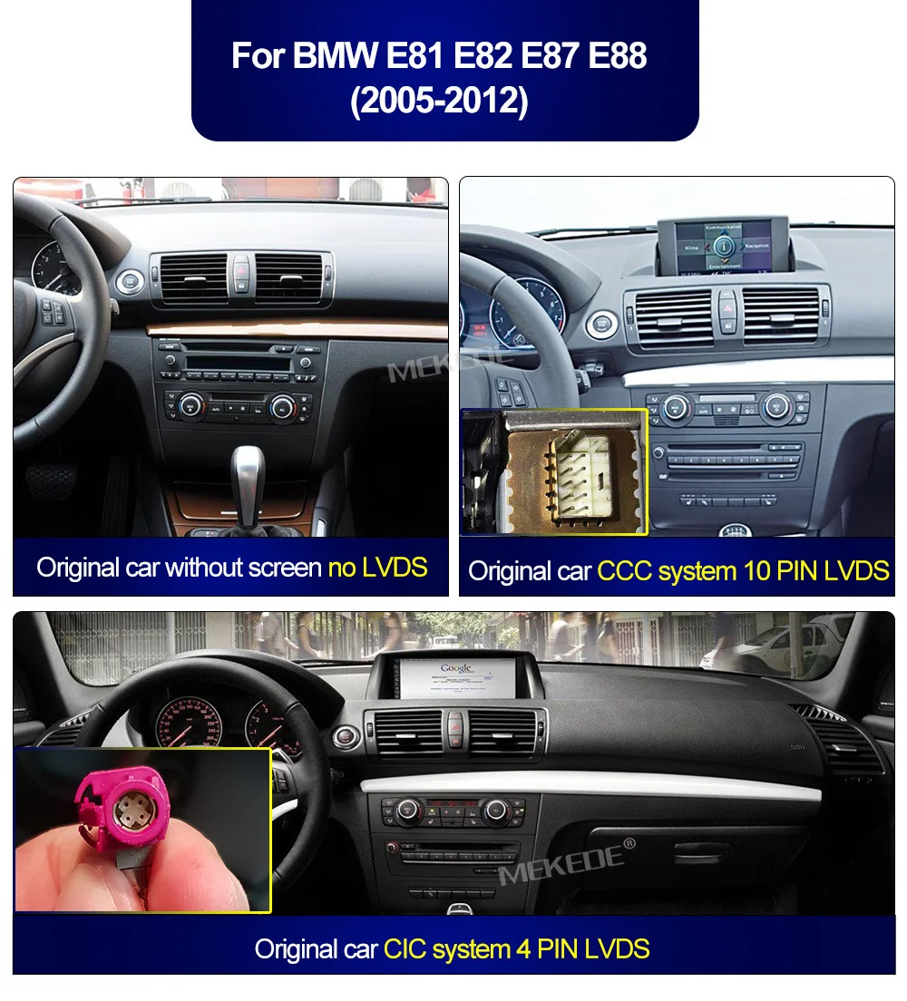 Автомобильный DVD проигрыватель для BMW 1 серии E81 E82 E87 E88 I20 2004 2011 GPS Wi Fi 4 Гб ОЗУ 64 ПЗУ