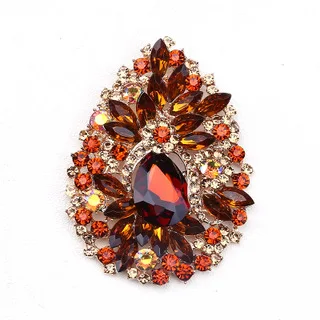 

Cute Female Crystal Water Drop Brooch Boho Gold Color Jewelry Brooches For Women Charm Rainbow Zircon Pin Dress Coat Accessories