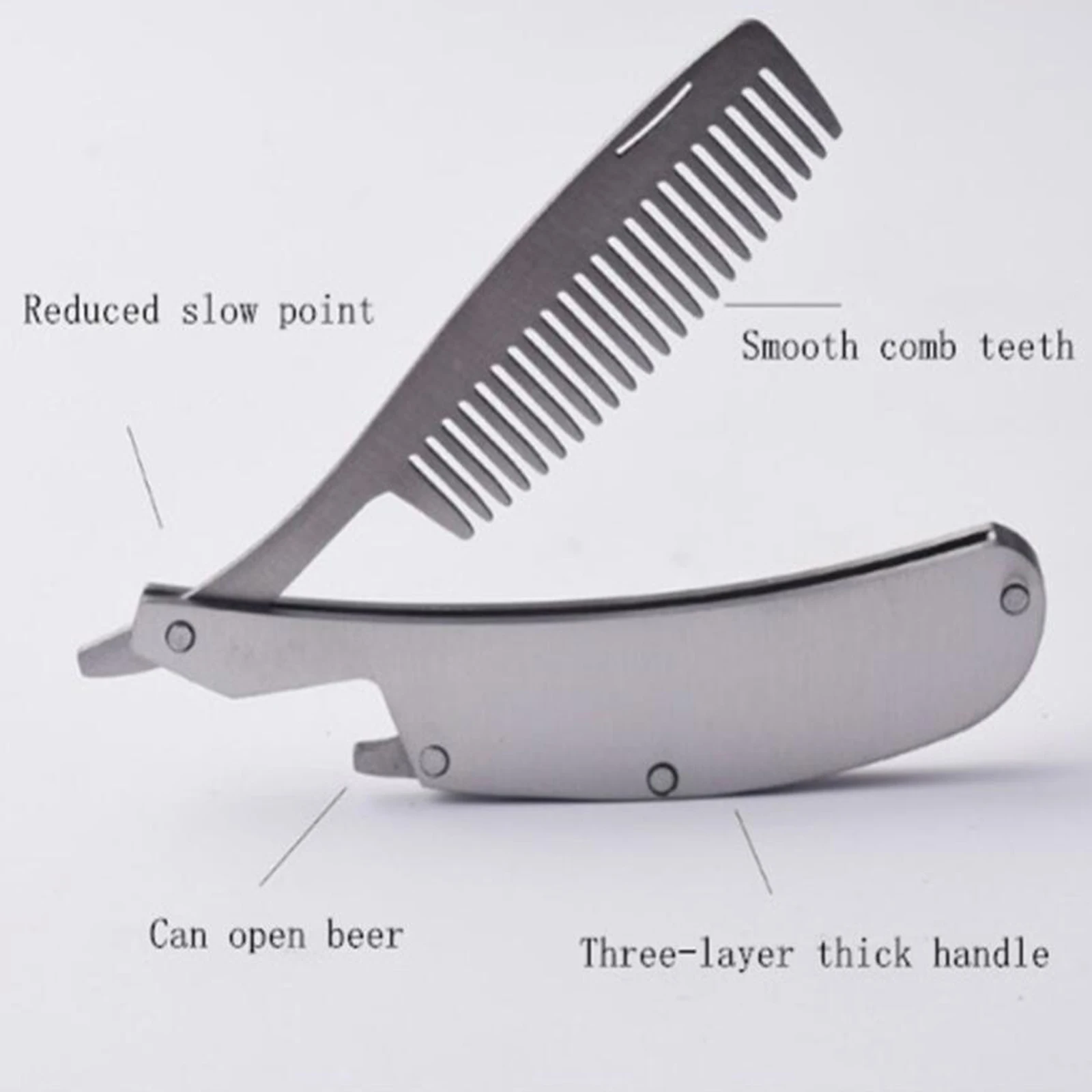 

Fashion Foldable Beard Brush Comb for Men Grooming Beards Styling Massage