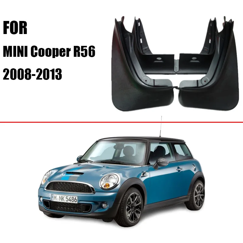 

Для Mini Cooper R56 2008-2013, откидные Брызговики, брызговики, аксессуары, передние и задние 4 шт./компл.