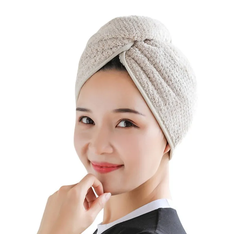 100% Cotton Magic Microfiber Hair Fast Drying Dryer Towel Bath Wrap Hat Quick Cap Turban Dry Turbie Drop | Дом и сад