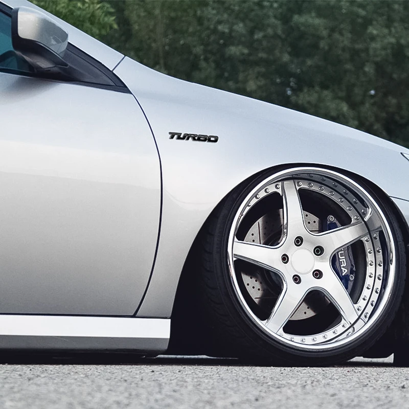 

metal TURBO car sticker modified logo turbo sports fender tail trunk sticker for Kia Opel Renault-Ford-Seat- Alfa Romeo- Nissan-