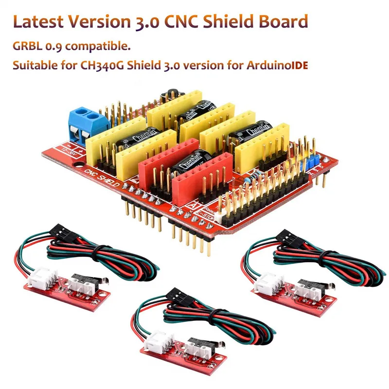 Набор контроллеров для 3D-принтера с ЧПУ ArduinoIDE Longruner GRBL защитная плата + RAMPS 1 4