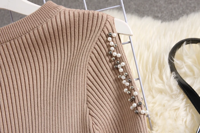 ALPHALMODA новое женское ажурное осеннее трикотажное платье с длинными рукавами, облегающее женское элегантное эластичное платье