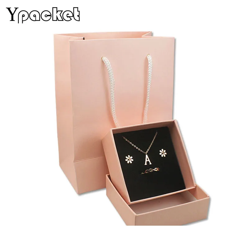 20 компл./лот розовая Свадебная конфетная упаковка перерабатываемые ювелирные