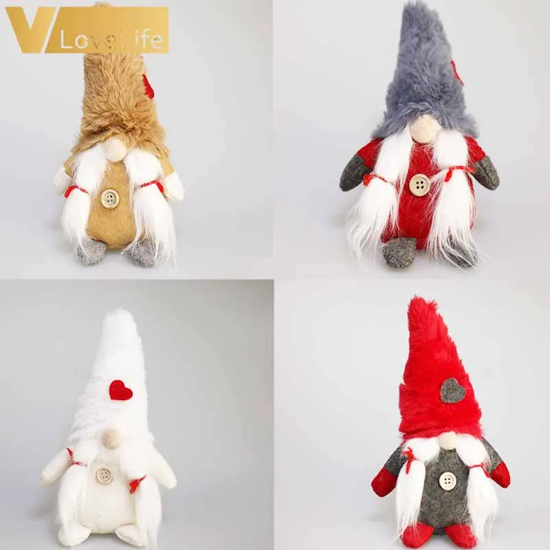 Рождественский новый плюшевый лесной человек с повязкой на ногу борода безликая