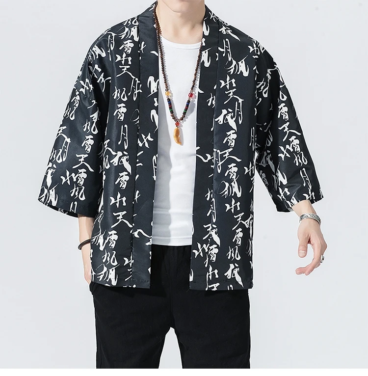 Zogaa/2019 новая куртка с рукавами в китайском стиле свободные мужские куртки больших