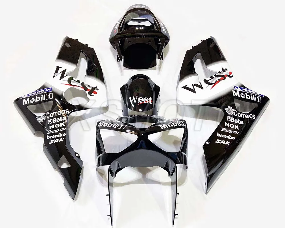 

brand new mechanical injection fairing kit for kawasaki ZX-6R 636 2003 2004 black purple zx6r 636 03 04