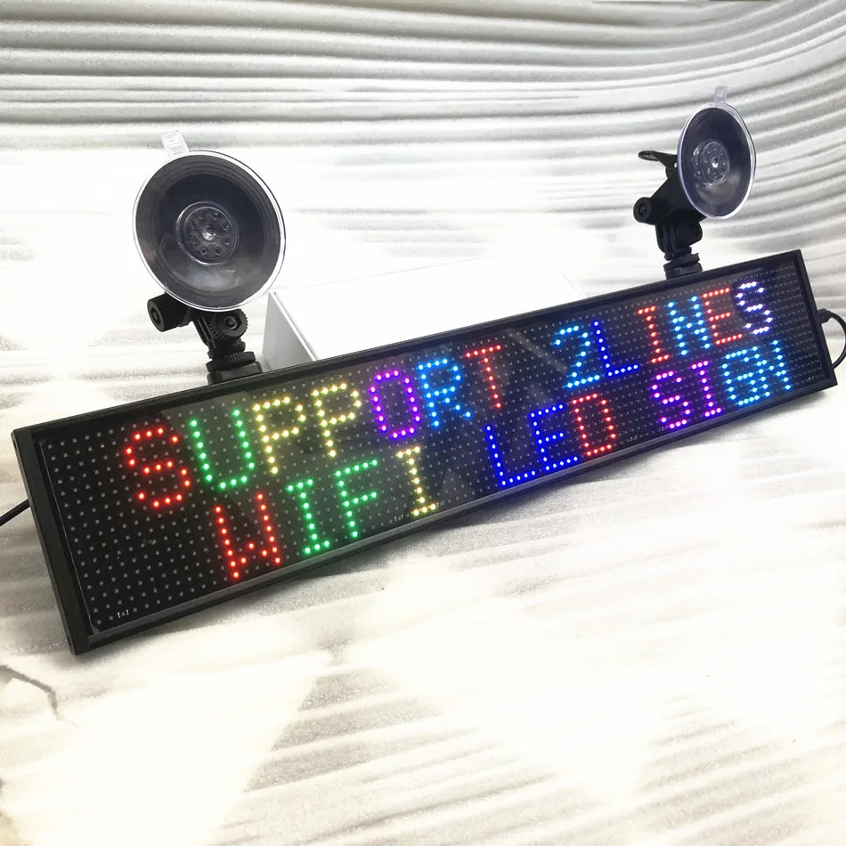 50 см 5V 12V автомобиль P5 RGB светодиодный знак полноцветный многоцветный