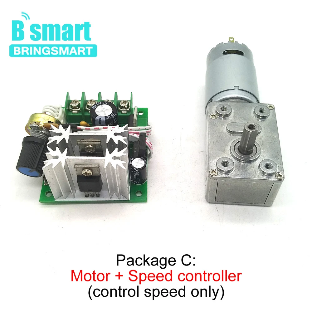 Bringsmart червячный двигатель постоянного тока с высоким крутящим моментом JGY-395 12 В низкая скорость 2,5 об/мин мини-редуктор самоблокирующийся редуктор 201 об/мин Электрическая Машина DIY