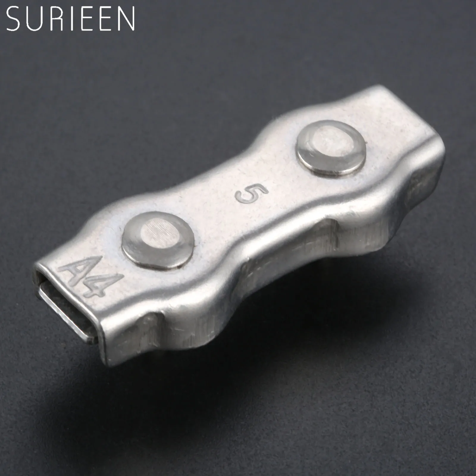 1 шт 5 мм 6 двусторонний зажим Нержавеющая сталь такелаж веревочка провода кабеля