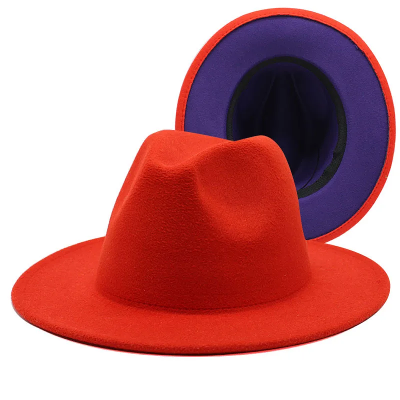 Двусторонняя фетровая шляпа новинка 2021 регулируемая шапка унисекс женская для