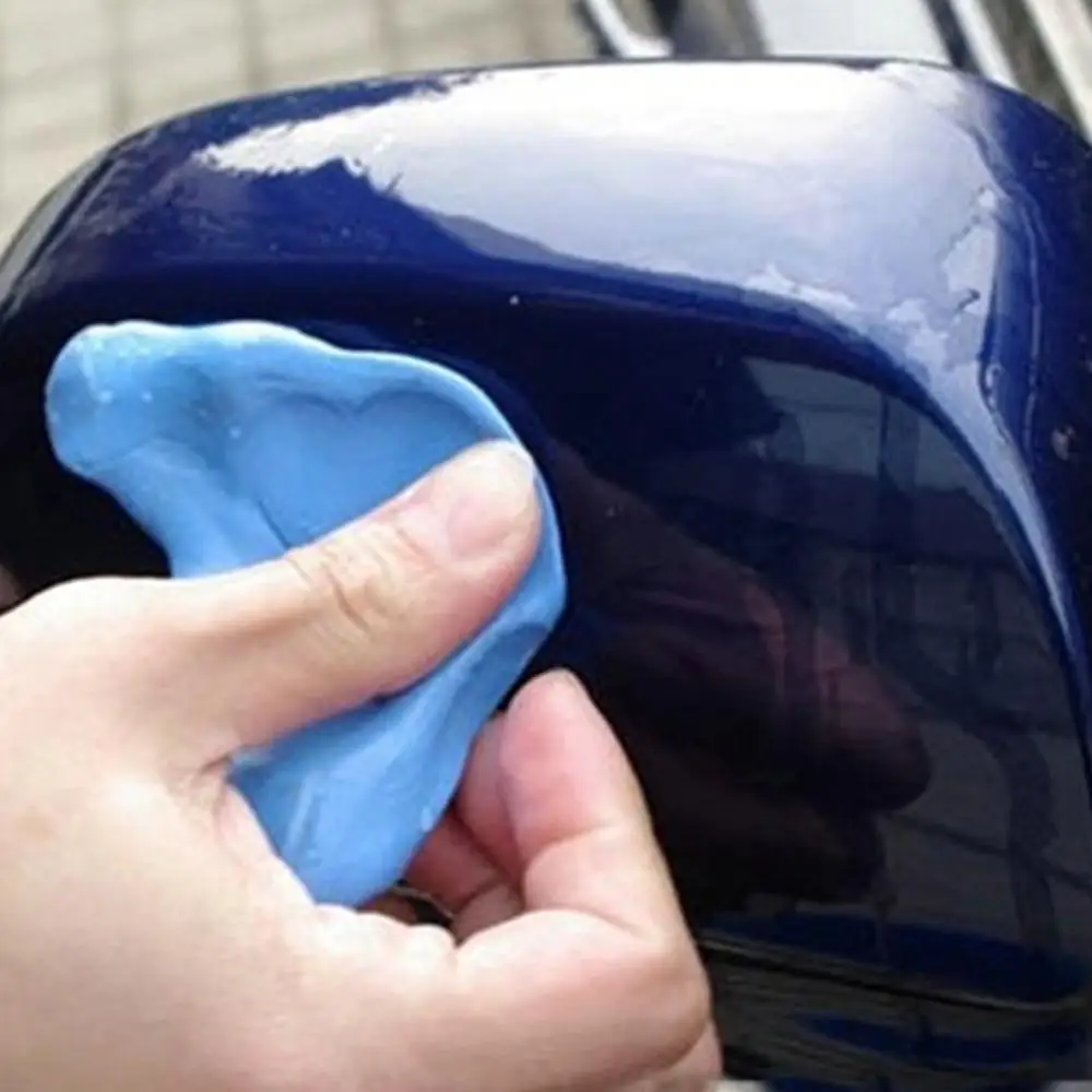 Глина для мытья автомобиля 100 г детейлинг глина ручной очистки брусок синей глины