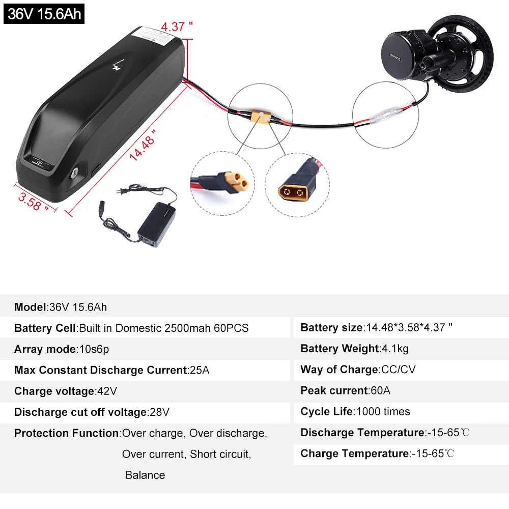 Bafang 36V 350W электрический велосипед DIY конверсионный комплект 8Fun BBS01B двигатель с
