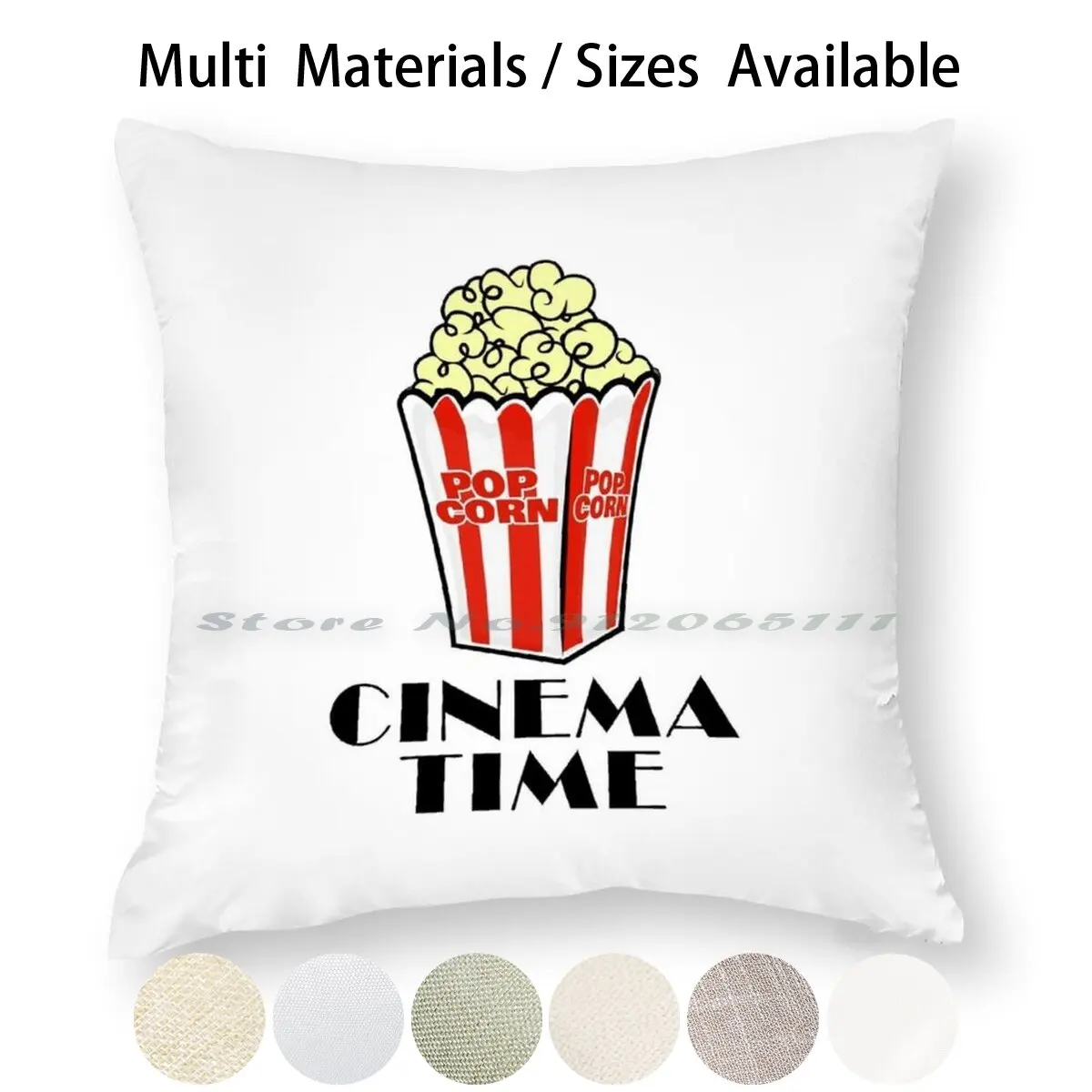 Наволочка для кинотеатра наволочка подушки хлопковая льняная попкорн закуска