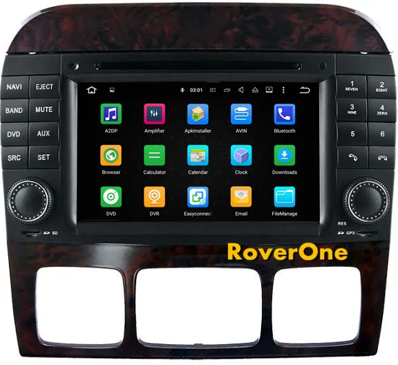 Автомобильный мультимедийный плеер RoverOne на Android 7 1 для Mercedes W220 S280 S320 S430 S500 S55 радио