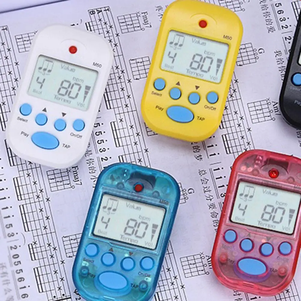 

Metronome LCD Clip On Digital Plastic Professional Electric Guitar Metronome for Piano Metronome LCD Clip Guitar Metronome 2021