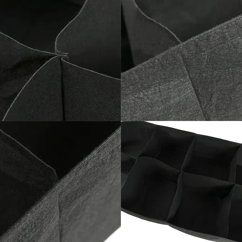 

Garden Planting Bag 8 Grid Rectangular Planting Container Planting Bag Potted Flowers and Vegetables Plants 2 Packs