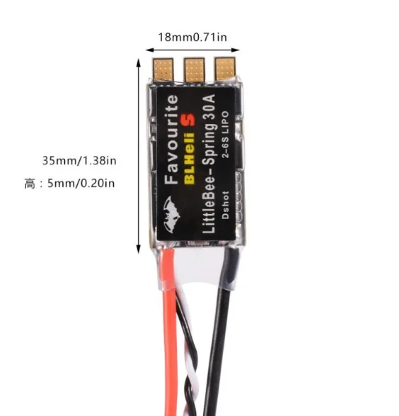 FVT Little bee 30A Mini ESC (2 6S) OPTO для Multirotor 350/450/550/680 frame|opto|opto 30aopto esc |