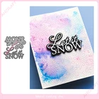 Металлические пресс-формы Let It Snow для рукоделия, скрапбукинга, фотоальбома, декоративного тиснения, бумаги, карточек, рукоделия, штамп 2021